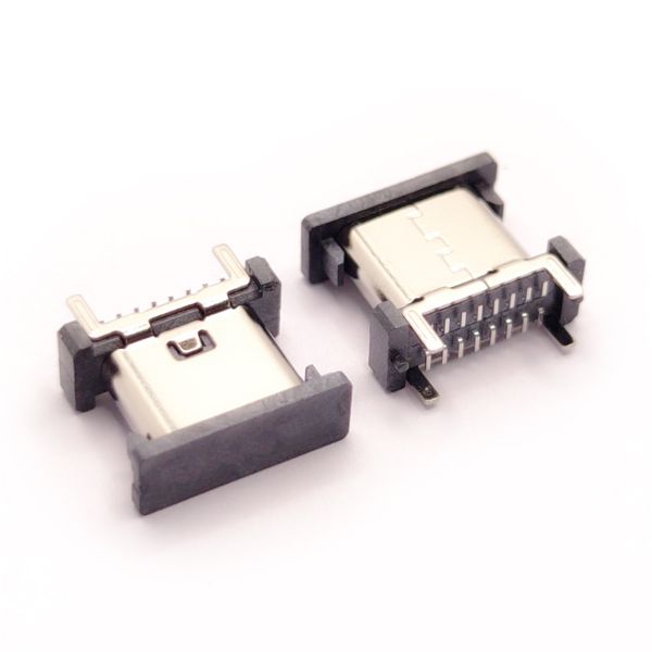 Type-C 16Pin立贴 母座 L=6.8 - 8.8 - 9.3 - 10.0 - 10.5多种高度