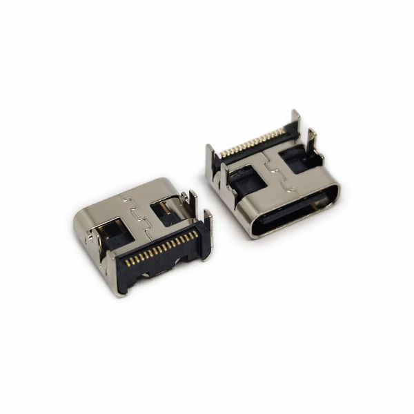 TYPEC 16PIN板上加高母座 加高0.3 L=7.6MM