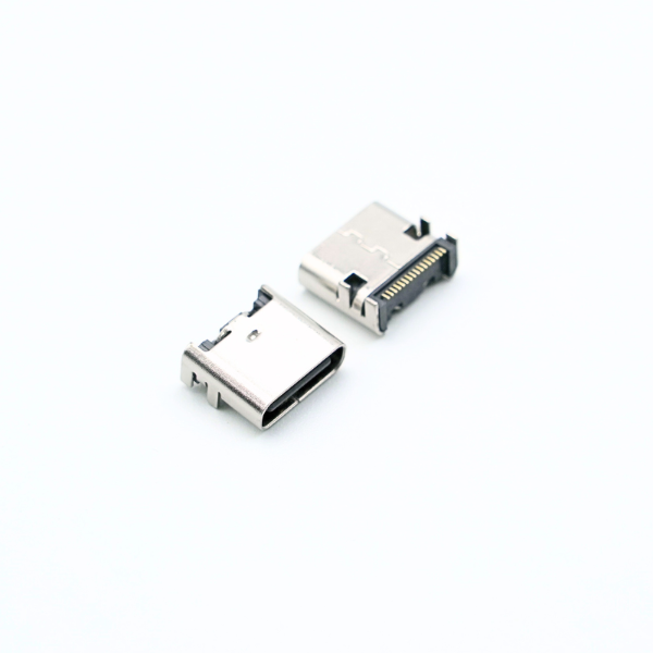 TYPEC 板上型16PIN母座 L=7.6MM